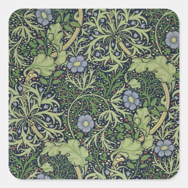 Sticker Carré Fond d'écran d'algue, imprimé par John Henry De (Devant)