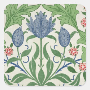 Sticker Carré Fond d'écran floral