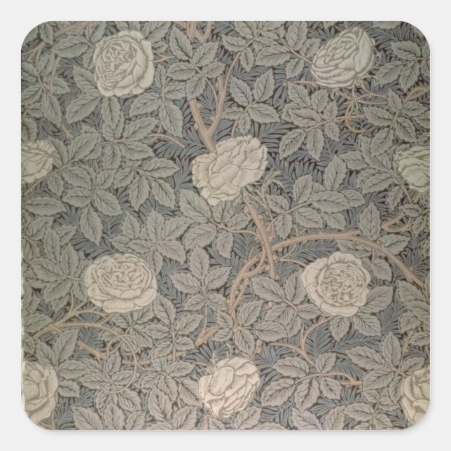 Sticker Carré Fond d'écran 'Rose-90' (Devant)