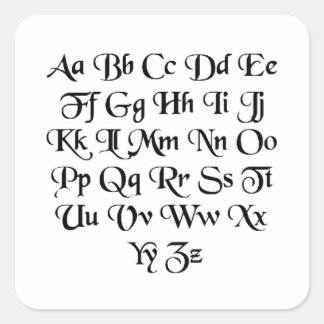Sticker Carré Font01