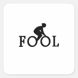 Sticker Carré Foot Vélo - Ventilateur Cycliste