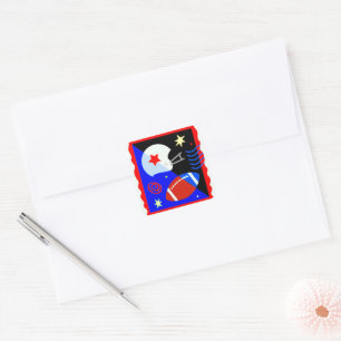 Sticker Carré "Football"