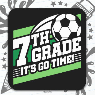 Sticker Carré Football de 7e année Première journée Retour à l'é