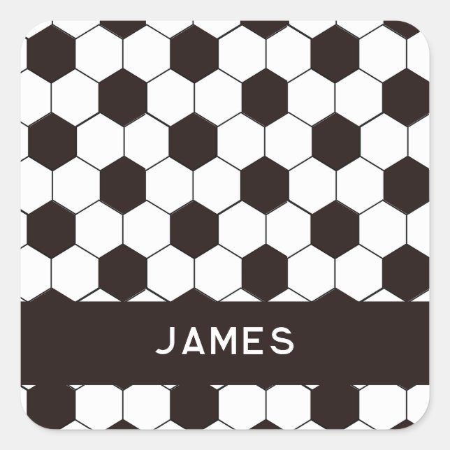 Sticker Carré Football Enfants Football motif Football  (Devant)