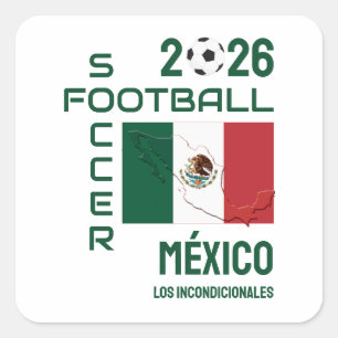 Sticker Carré Football sur mesure MEXIQUE