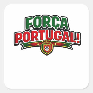Sticker Carré FORÇA PORTUGAL 🇵🇹   Fierté Footballeuse du Portu
