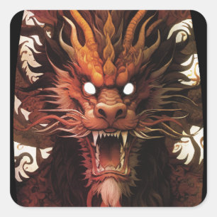 Sticker Carré Force dragon