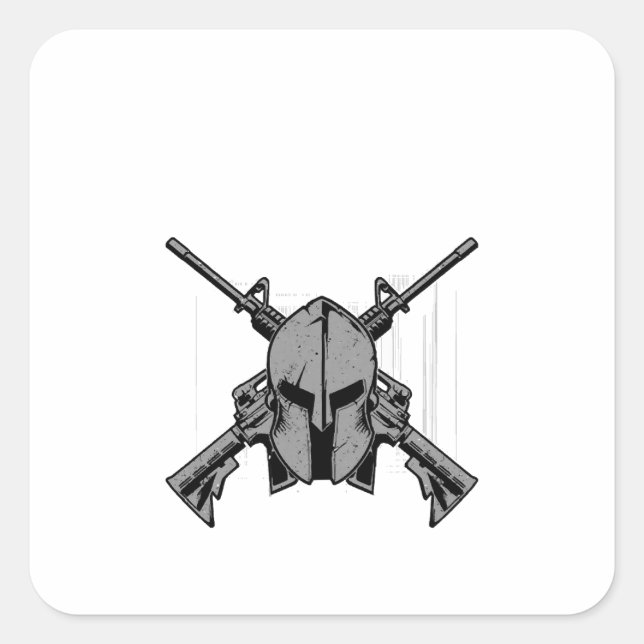 Sticker Carré Force militaire (Devant)