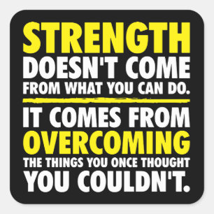 Sticker Carré Force - Motivation