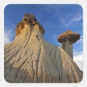 Sticker Carré Formations de Badlands dans le parc d'État de Mako