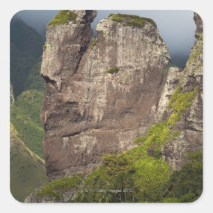 Sticker Carré Formations de roche après la baie des vierges, î