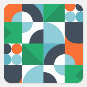 Sticker Carré Formes et formes simples Abstraites