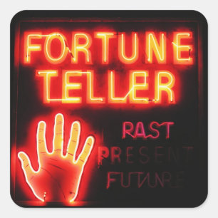 Sticker Carré Fortune Teller - Présent et futur passé