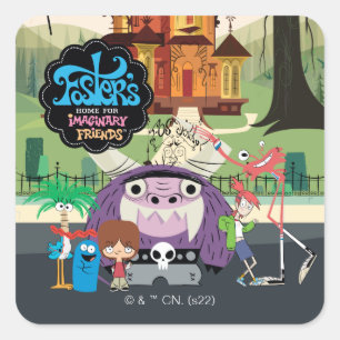 Sticker Carré Foster's Home for Imaginary Friends Arrêt