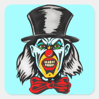 Sticker Carré Foul Evil Clown