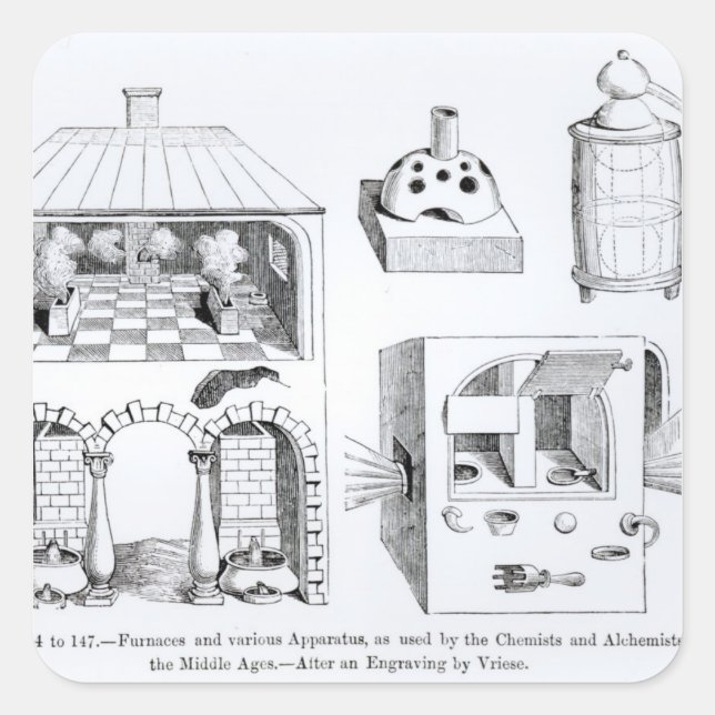 Sticker Carré Fours et divers appareils (Devant)