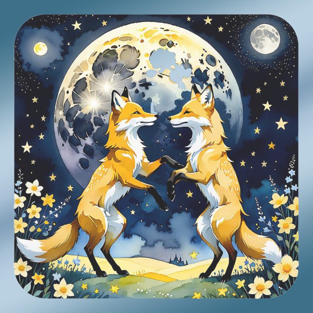 Sticker Carré Foxtrot par Moonlight (Créateur téléchargé)