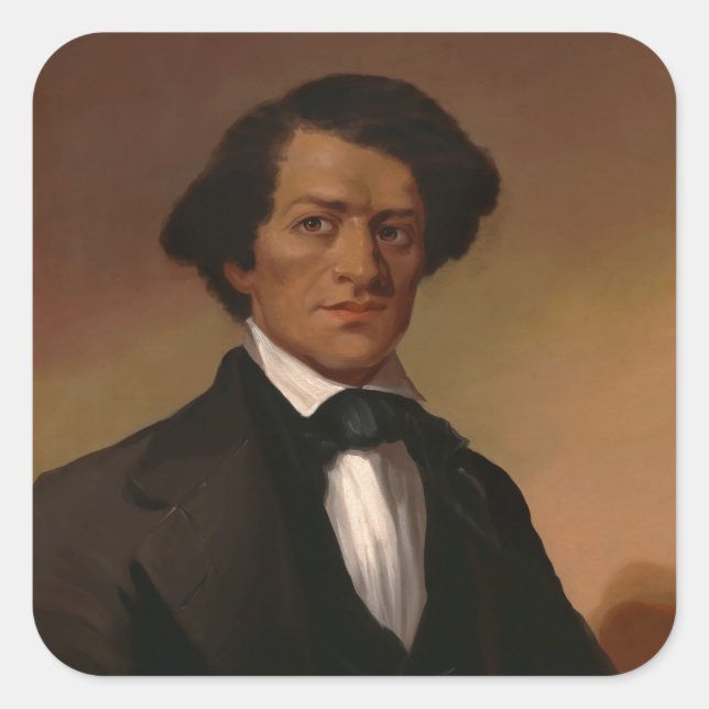 Sticker Carré Fr3d3rick Bailey Douglass : Légende des droits civ (Devant)