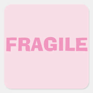 Sticker Carré Fragile