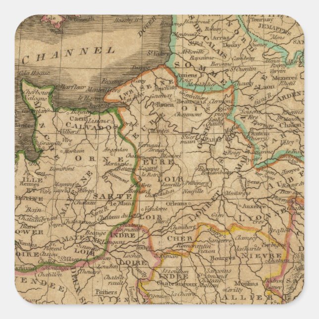 Sticker Carré France 13 (Devant)