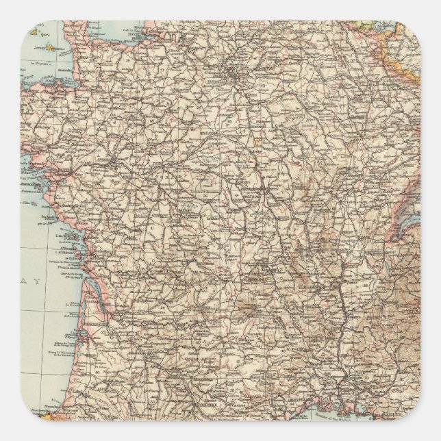 Sticker Carré France 21 (Devant)