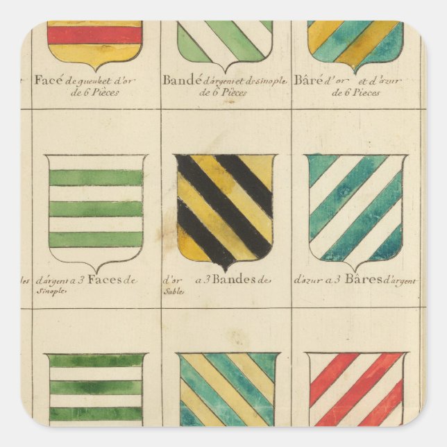 Sticker Carré France 22 (Devant)