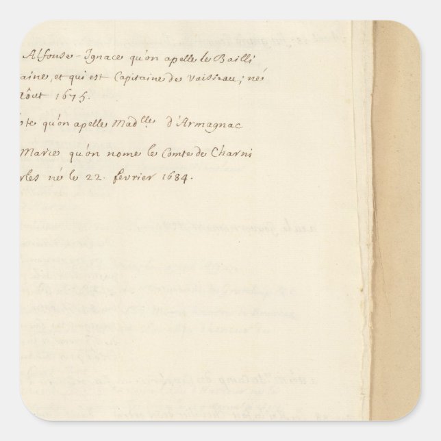 Sticker Carré France 25 (Devant)