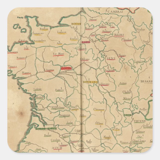 Sticker Carré France 32 (Devant)