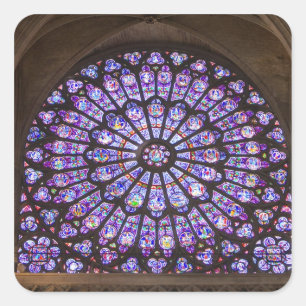 Sticker Carré France, Paris. Détail intérieur du vitrail