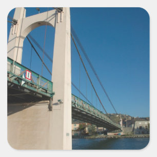 Sticker Carré France, Rhône-Alpes, Condrieu, pont au-dessus