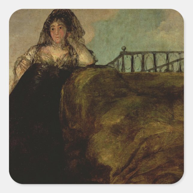 Sticker Carré Francisco Jose de Goya y Lucientes | Leocadia Zori (Devant)