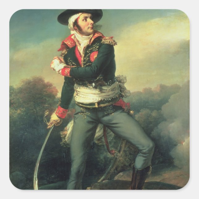 Sticker Carré Francois Athanese Charette de Contrie 1819 (Devant)