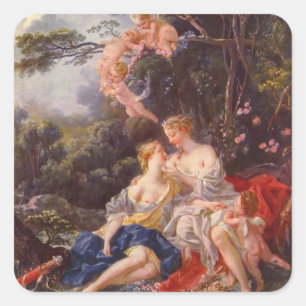 Sticker Carré Francois Boucher - Jupiter et Callisto