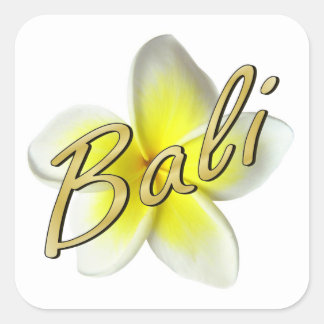 Sticker Carré Frangipani Blossom