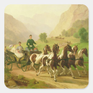 Sticker Carré Franz Joseph Ier d'Autriche