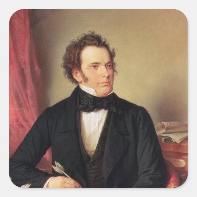 Sticker Carré Franz Peter Schubert (Devant)