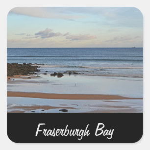 Sticker Carré Fraserburgh Bay, Scotland Key Ring
