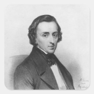 Sticker Carré Frederic Chopin, après Ary Scheffer