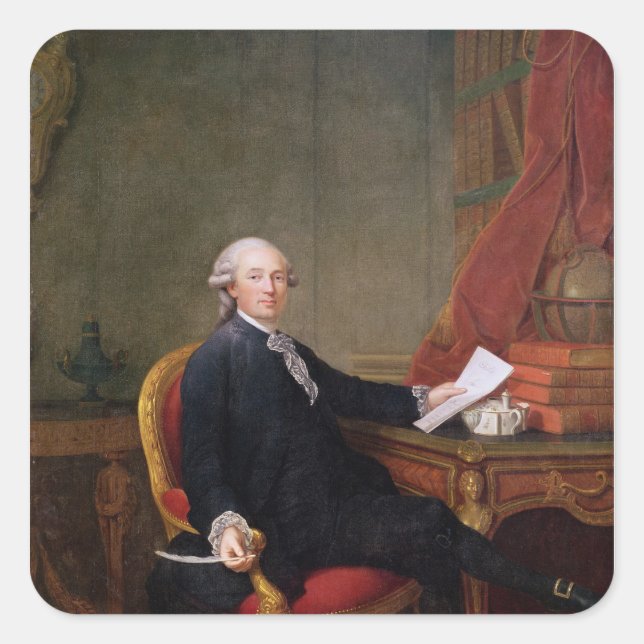 Sticker Carré Frederic-Ignace Comte de Mirbec, 1780 (Devant)