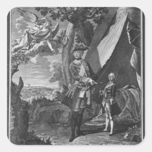 Sticker Carré Frederick II et Son neveu Frederick William