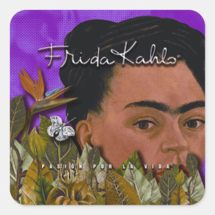 Sticker Carré Frida Kahlo Pasion Por La Vida