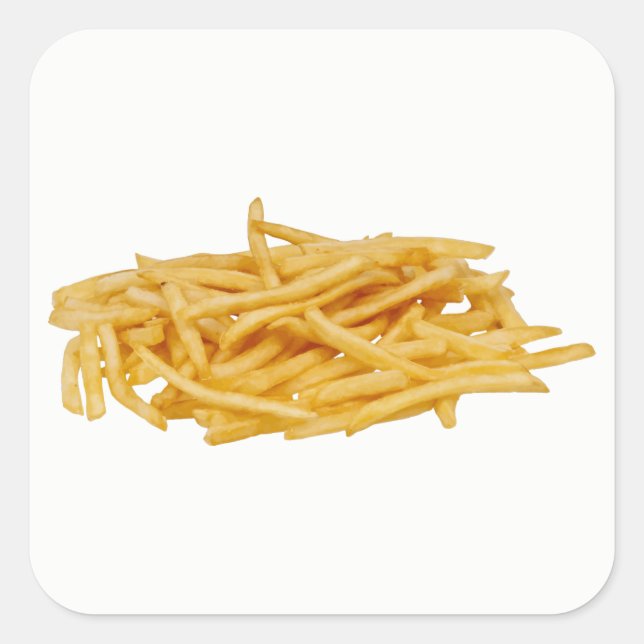 Sticker Carré Fries françaises (Devant)