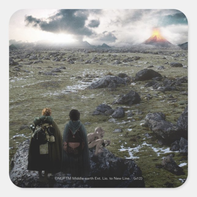 Sticker Carré FRODO™ et Samwise Standing (Devant)