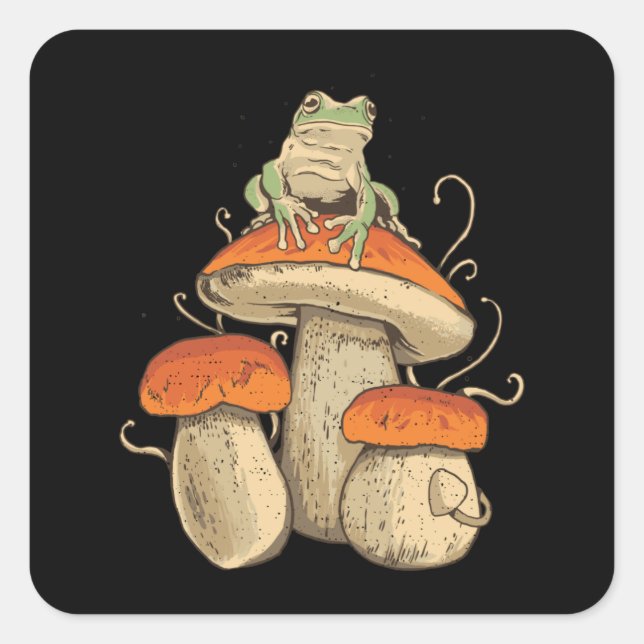 Sticker Carré Frog On (Devant)