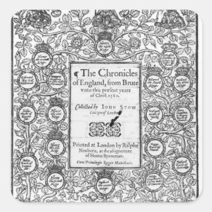 Sticker Carré Frontispiece de "The Chronicles of England"