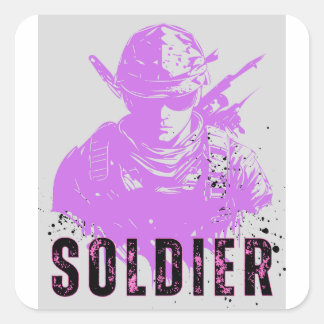 Sticker Carré Fruit du Loom Eversoft