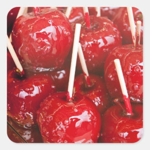 Sticker Carré Fruit enrobé de bonbons au festival de la bière de