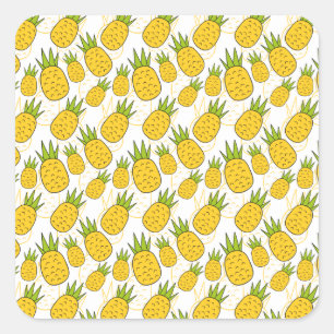 Sticker Carré Fruit motif transparent motif de surface de frui