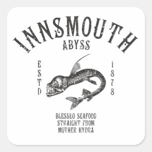 Sticker Carré Fruits de mer d'Innsmouth Poisson profond Viperfis