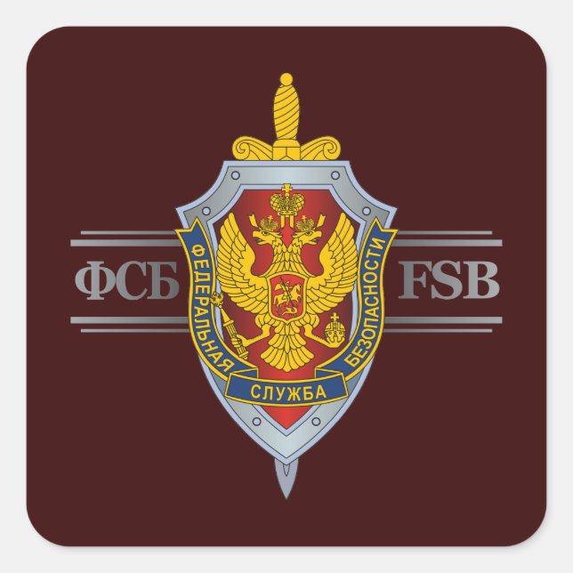 Sticker Carré FSB russe (Devant)